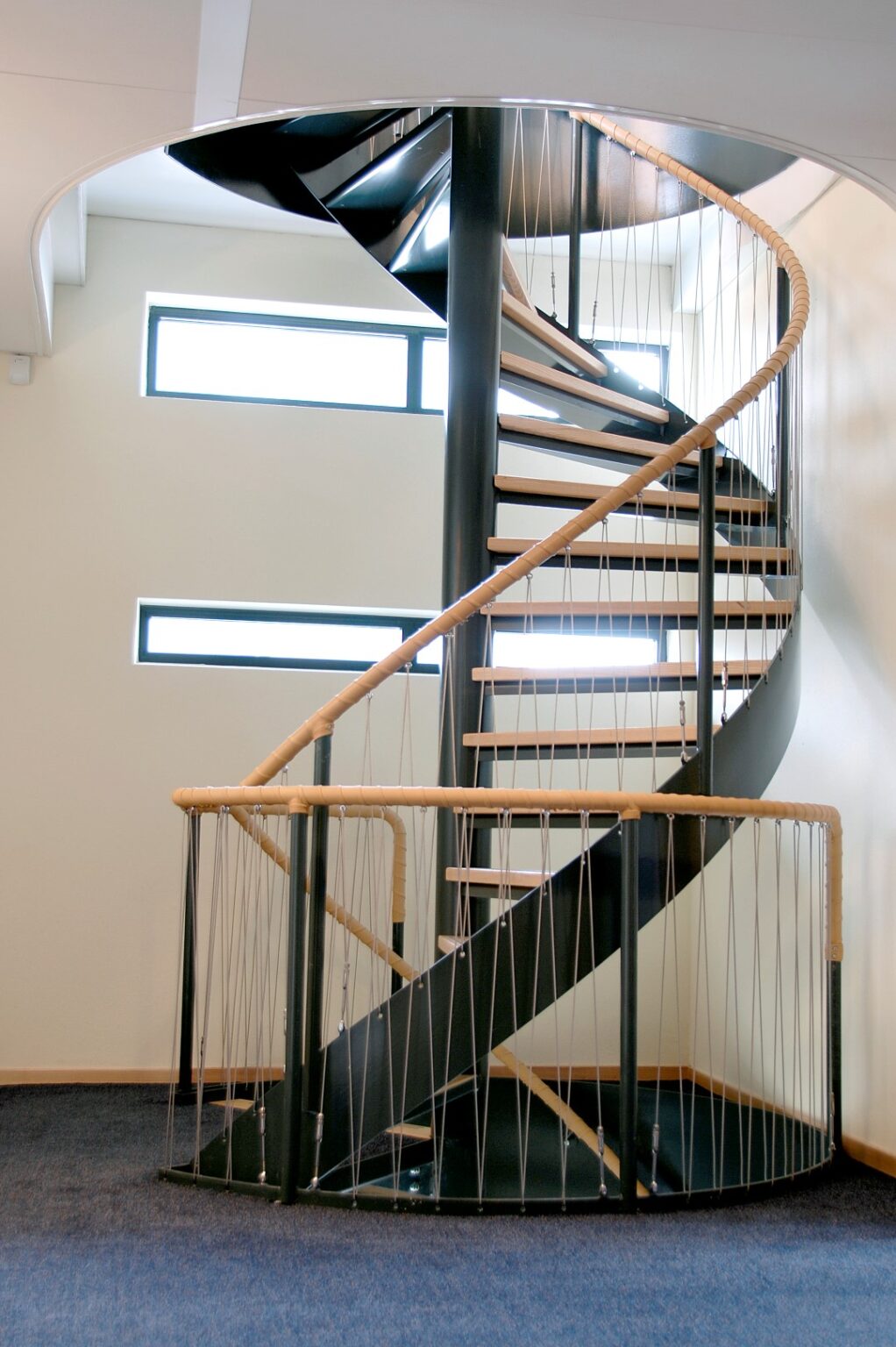 dubbele stalen spiltrap